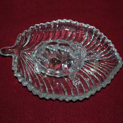 "Crystal Leaf Plate with Crystal Tortoise -307 & Bl1569-035-014 - Click here to View more details about this Product